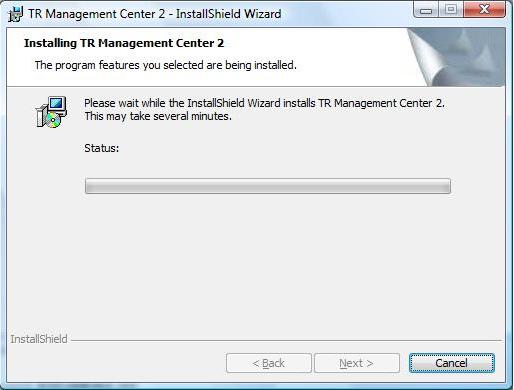 Step 6: Wait for upgrading the TR Management