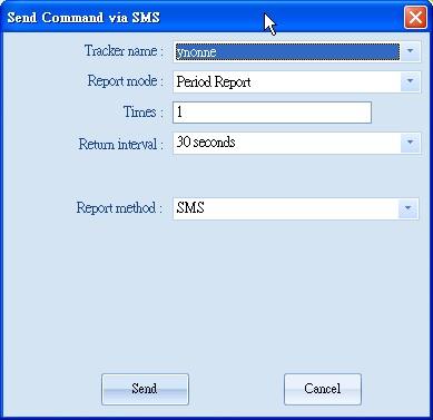 Step 3: Select how many periodic reports TR-151 will send in the field of Times, select the report interval in the field of Return interval and then click Send Under period report, you could only