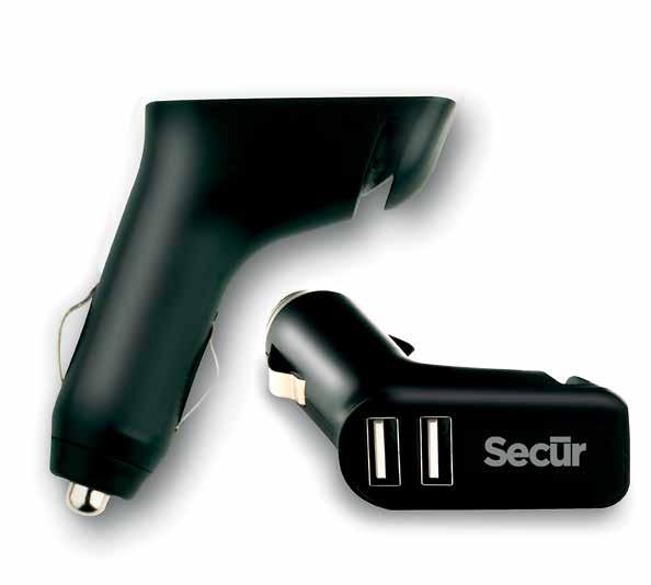 SP-4006 Three-in-One Car Charger DUAL USB CAR CHARGER / WINDOW BREAKER / SEAT BELT CUTTER Car Charger: