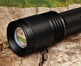 770 LUMEN LED Flashlight 6x ADJUSTABLE ZOOM From Spot to Flood OPTIMISED CLARITY Eliminating inconsistencies in light, the OC - Optimised Clarity Technology provides intense, clear, pristine light