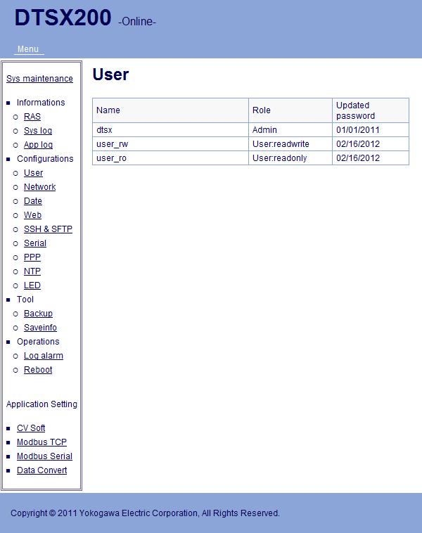 Example: DTSX200 system configuration List of registered user accounts TIP - The [Connect] button is enabled when a user ID is entered.