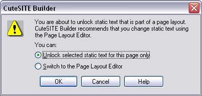To modify a page layout 1. On the menu bar, choose Format > Edit Page Layouts. The Page Layout Editor opens. 2. In the Editing Page Layout list, choose the page layout you want to modify. 3.