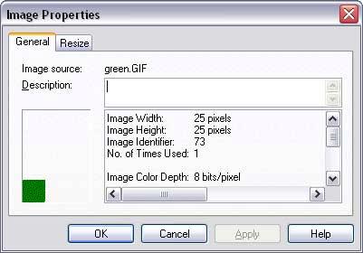 Click the Properties button on the General tab. A more detailed Image Properties window opens.