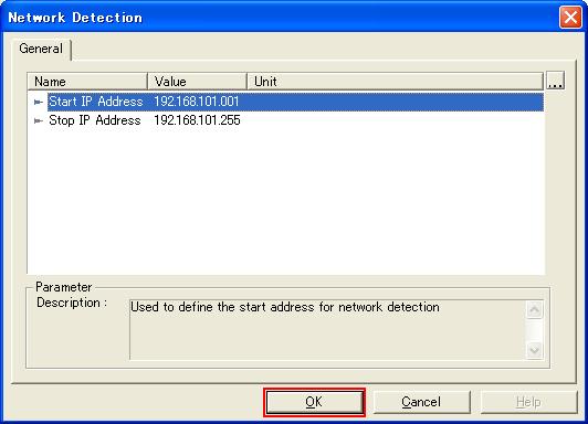 14. Select the [Network Detection] tab. (15) (14) 15. Click the <Read Network Configuration> icon. 16. The following message appears. Click <Yes>. 17.