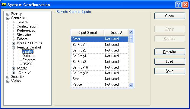 3. Operation 3.5 Remote Control Input and Output Setting Remote control inputs and outputs are not allocated to fieldbus I/O by default.