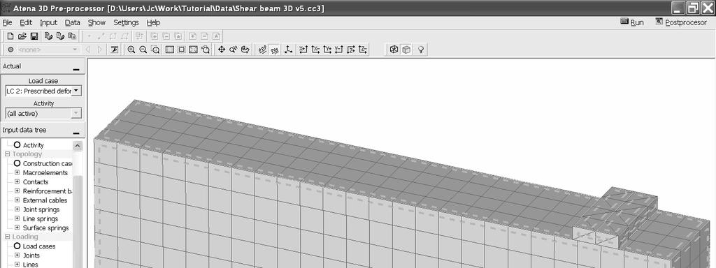 At this point, it is possible to generate the finite element mesh by selection the button Generate.