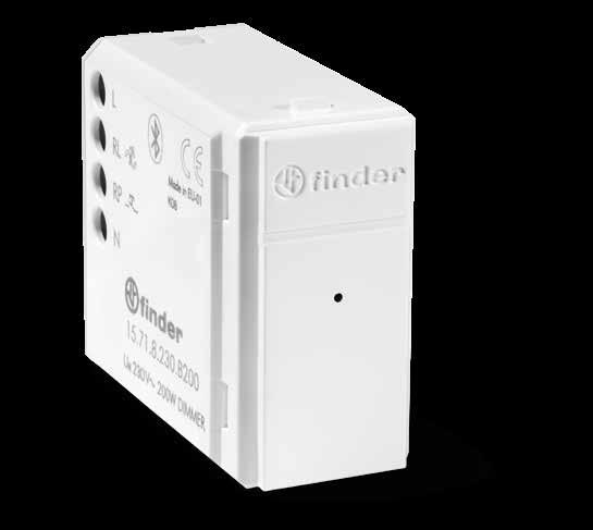 DIMMER - TYPE 15.71 Finder YESLY s Bluetooth Type 15.71 Dimmer is a universal dimming device.