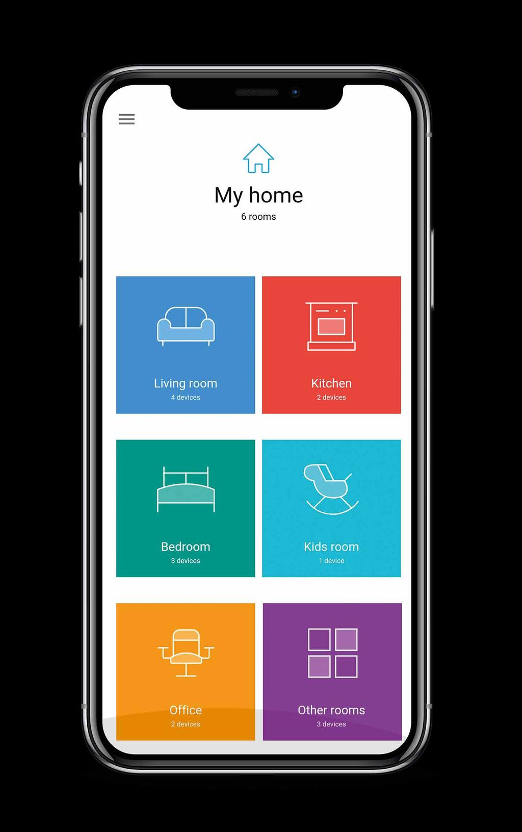 THE RIGHT APP FOR EVERYONE Finder s YESLY APP allows you easily to control lights, curtains and shutters.