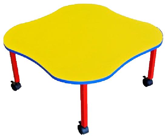 table Attractive bright inter-fitting tables for