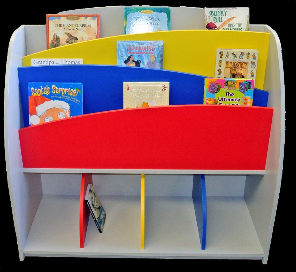 Shelves Red, Blue and Yellow standard 1000H x 500D x 1250W 450035 White, Grey, Beige or Beech with multi shelves $490.