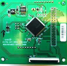 The S1D13781 Shield TFT board is used to add a WQVGA (480x272) or QVGA (320x240) LCD display (not included on the