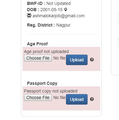 How to update Age proof and Passport Copy?
