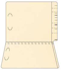 END-TAB FILE FOLDES & Point Double Ply End Tab (Colors) Style 00 pt.
