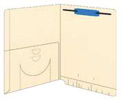 FP- FP (No Fasteners) Printed label placement marks Twin Pocket Folder Constructed from manila stock, folder has two pockets for