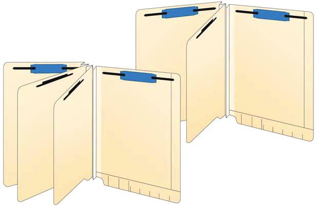 Outer Folder 50 Folders EC00L Preassembled from stock components, folder features a pt.