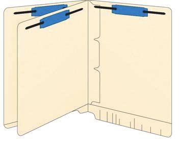 Four compartments, each with one " bonded fastener, provides up to /" storage capacity in each