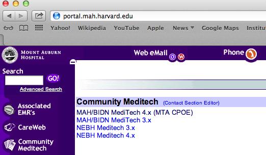 Section 3: Opening a Meditech Session on your Mac When accessing Meditech from a Mac device, the user will have a choice of two emulators: Meditech 3.x (colors) and 4.x (gray).
