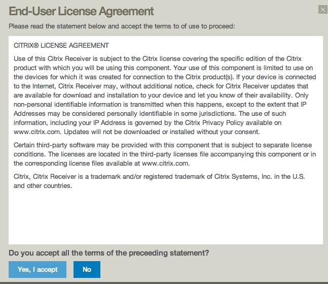 Step 5 Read end user agreement and click on the
