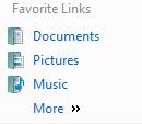 WINDOWS EXPLORER Windows Explorer's task panel has been replaced by: The address bar has been replaced with a