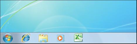 5 When you see the Pin to Taskbar banner, drop the icon. 4 5 Windows 7 adds the Excel icon to the taskbar. Change It!