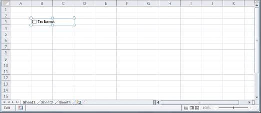 6 8 9 7 Chapter : Making Excel More Efficient Excel adds the control to the worksheet. 6 If the control comes with a text label, right-click the control. 7 Click Edit Text.