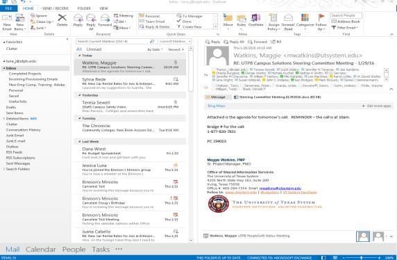 Microsoft Office, double-click Outlook)