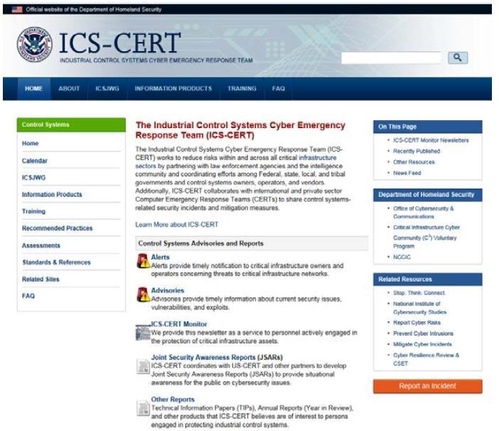 NCCIC/Industrial Control Systems Cyber Emergency Response