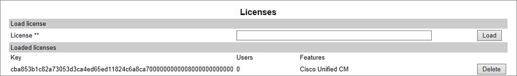 To Load the License from the Web Based Administration Page 1. If using Spectralink IP-DECT 400/6500, click Administration, and then click License.