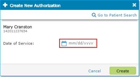 This allows the ability for the user to initiate another new authorization for the same patient.