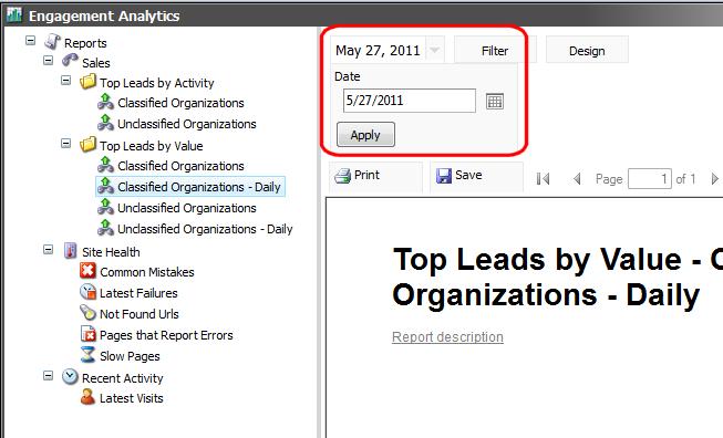 Marketing Operations Cookbook In Sales, Daily Reports, there is no data range filter only the option to select a single date. 7.5.