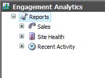 7.1 Viewing Engagement Analytics Reports Engagement Analytics contains a number of standard reports that you can run out of the box.