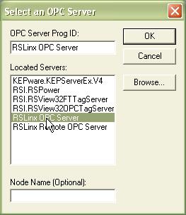 SCADA Applications Chapter 5 Browse OPC Tags The power monitor supports OPC tag browsing. The example uses the RSI OPC Test Client to illustrate tag browsing. 1.