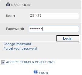 Changing your Password You can change your password after Kimberly-Clark have provided you with an initial number. To do this within the Login screen; 3.