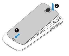 Insert a Micro SD card (Memory card) Follow the steps below to insert your SD card. Tip: A memory card comes pre-installed in the phone. (1) Remove the back cover.
