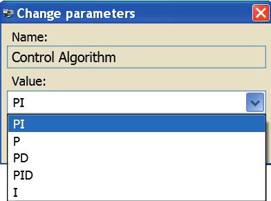 These parameters can be edited in TROVIS-VIEW. Right-click to open a context-sensitive menu.