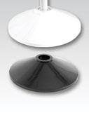78 DISPLAY BASES Plastic Display Bases* Bases are available in a diameter range from 6 to 23. Inserts for litho poles must be ordered separately (included in the cost for the base).
