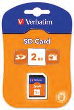230 Verbatim SD Cards Verbatim SD and SDHC Cards SD memory cards are designed