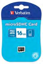 Verbatim Micro SDHC Card 8GB Class 4 240272 44007 Verbatim Micro SDHC Card