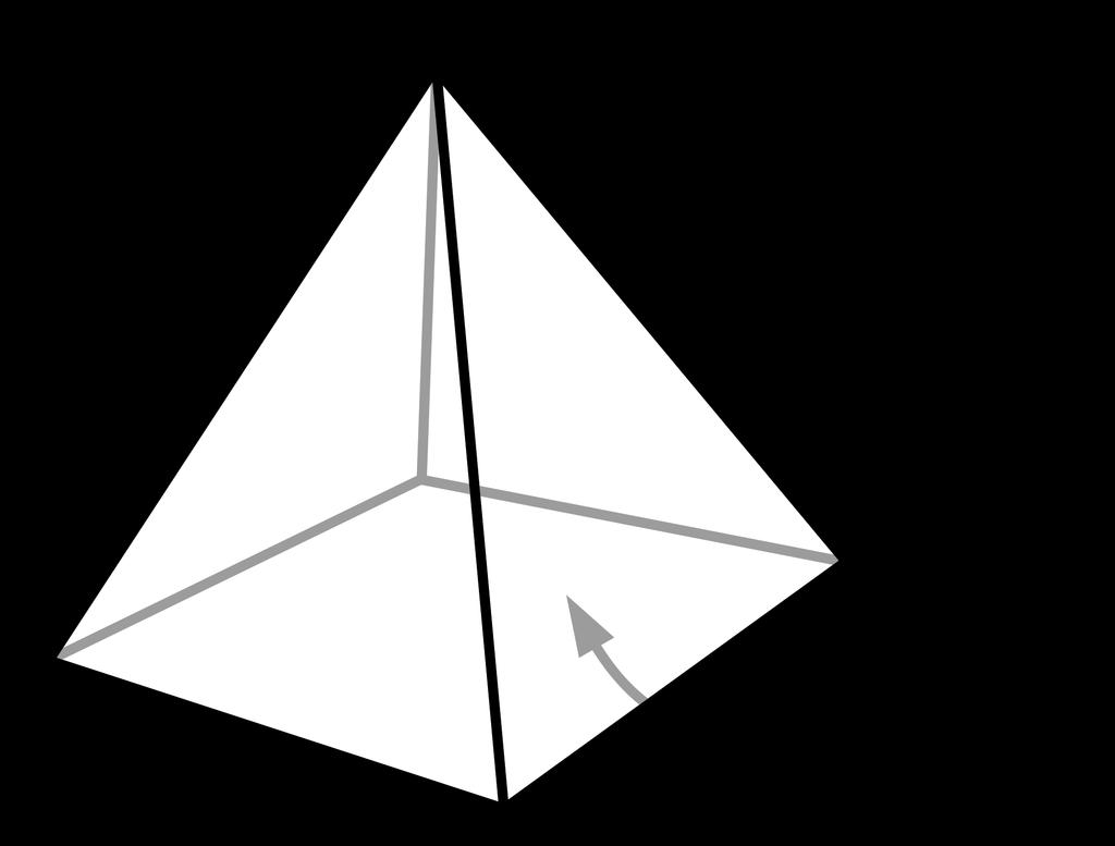 Right cylinder Oblique cylinder PYRAMID: a 3-dimensional figure with a polygon for a base and with a