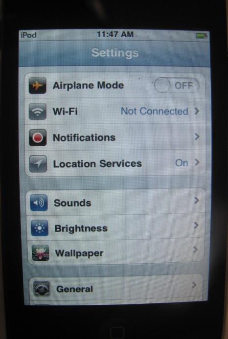 Wait a moment as the IPod touch detects available Wi-Fi network in range then choose a network, enter the password if necessary and tap join.