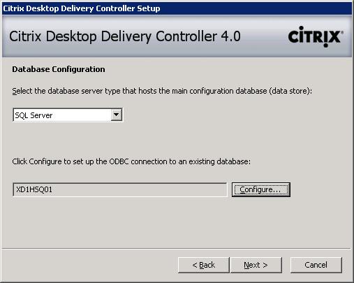 Configure additional Desktop Delivery Controllers To install additional Desktop Delivery Controllers, select the Citrix Desktop Delivery Controller component