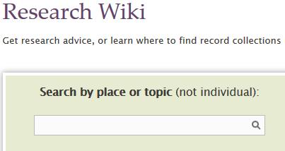 FamilySearch Research Wiki Exercise OBJECTIVES: To learn how to access, use, and search for articles in the FamilySearch Research Wiki that will help you research your family tree.
