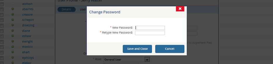 Administrator s Reset Password User for Users Guide Reset Password for Users. Go to Accounts. 2. Click on the Login ID of the account whose password you want to change. 2 3.