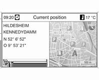 Map options Select Map options and then Map mode to display the following submenu: Select between map orientation (North up/head up) and dimension (2D/3D) on the map display (3D only available for