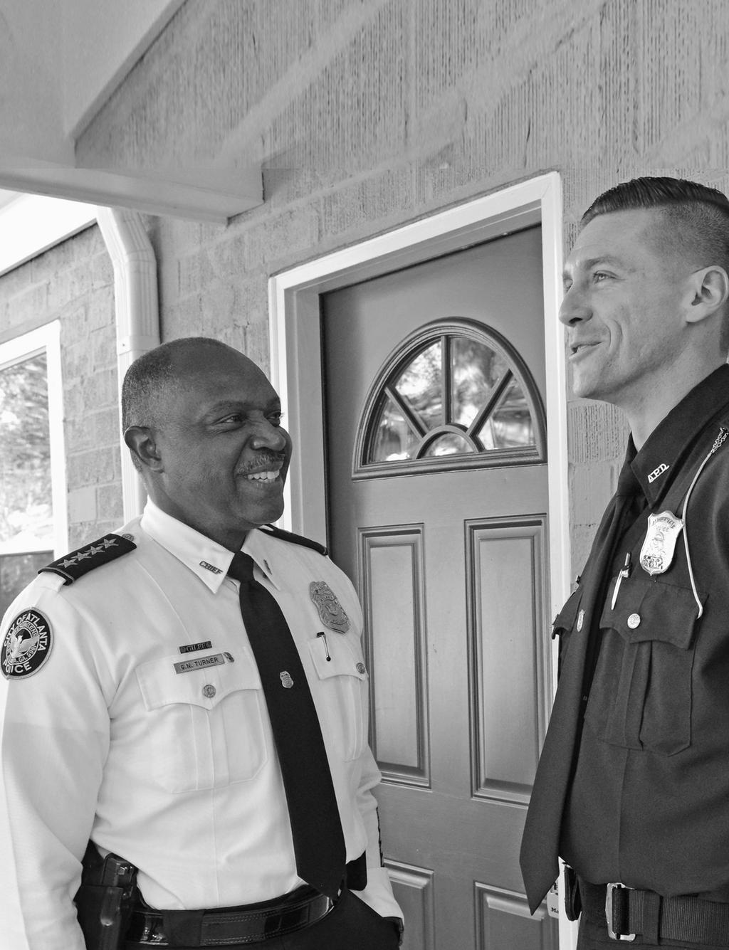 SECURE NEIGHBORHOODS INCREASED POLICE VISIBILITY The APF has created new opportunities for officers to purchase homes in strategic neighborhoods throughout Atlanta, to increase police visibility and