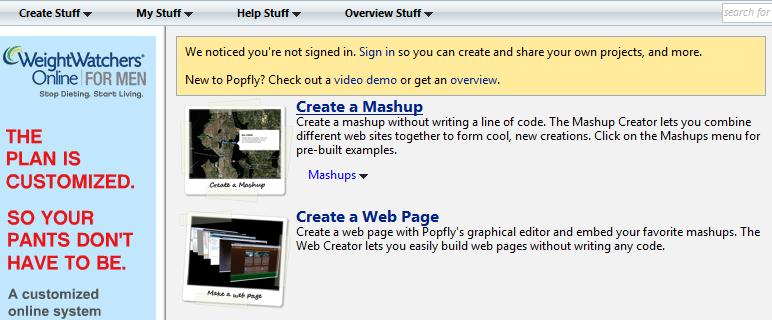 Mashup Mashup is a new web technology that allows a web page author to easily generate dynamic content.