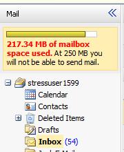 Locate your mailbox name at the left pane and move the mouse to it.