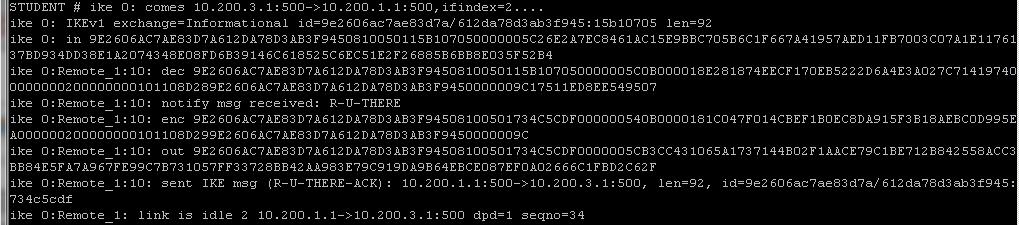 A. SNMP B. IPSec C. SMTP D. POP3 E. HTTP Answer: C, D, E QUESTION: 4 Review the IKE debug output for IPsec shown in the Exhibit below.