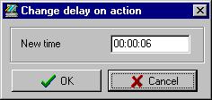 4 Click the Activate relay temporarily icon to open Change delay on action window. 5 Enter the desired delay time and click OK. NOTE: The selected relay(s) will be temporarily activated.