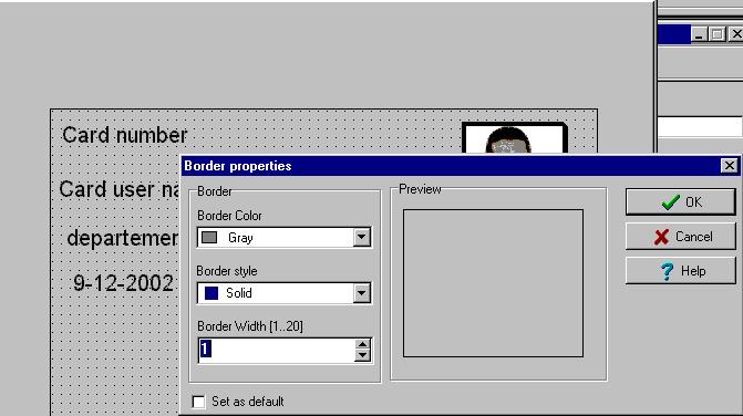 Placing Other Design Objects The Badging feature lets you add borders, rectangles (regular, rounded, ellipse), lines and pointers, just as you add any other design object, by a click in the toolbar,